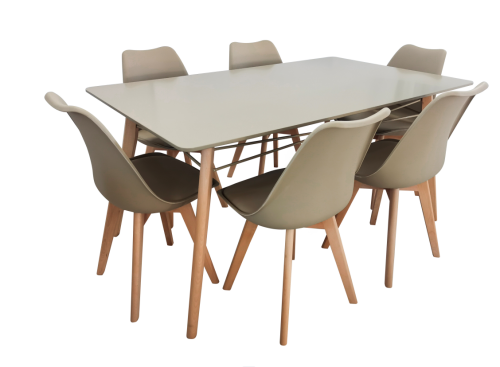 Table de cuisine rectangulaire 140 cm / 70 cm - 06 ch