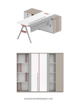 Bureau de luxe+ bibliothèque