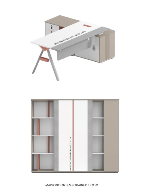 Bureau de luxe+ bibliothèque