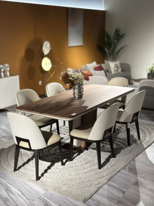 SM 6 chaises+bahut 2m + miroir