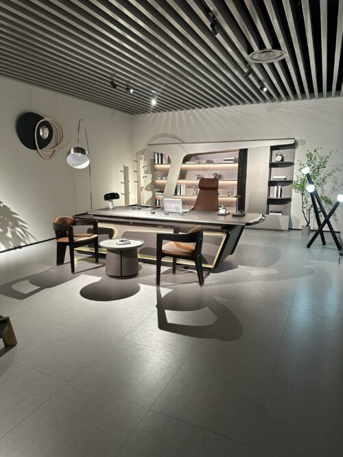 Bureau Exécutive Droite +File cabinet +Side table