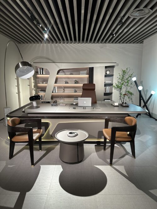 Bureau Exécutive Droite +File cabinet +Side table – Image 2