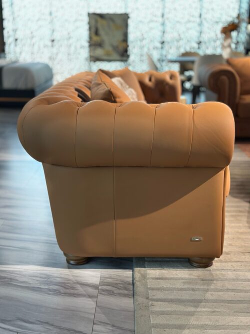 Salon 6 places Chesterfield en cuir – Image 4
