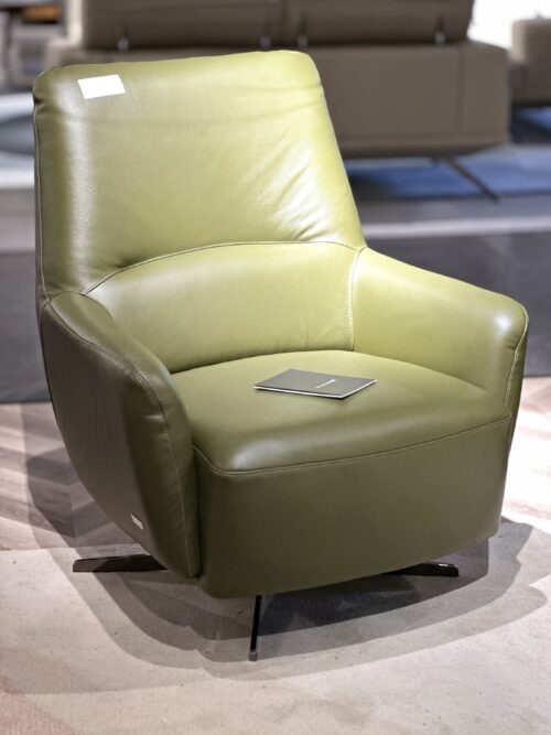 Fauteuil 1 place en cuir – Image 2